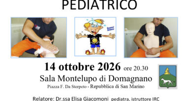 San Marino. “Serata viva” organizzata dal Cemec sul primo soccorso pediatrico