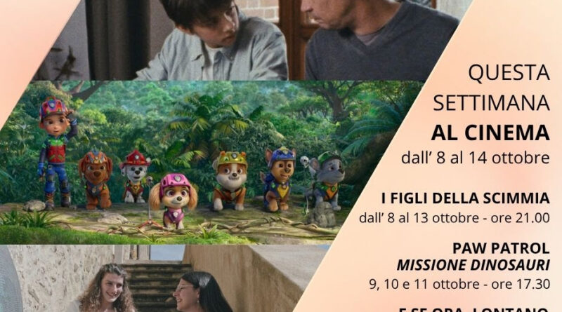 Programmazione San Marino Cinema dall’8 al 14 ottobre
