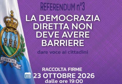 San Marino. I CapiFamiglia per una democrazia senza barriere: meno firme per il referendum, più sovranità