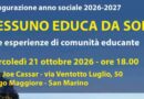 San Marino. Portofranco inaugura l’anno sociale. “NESSUNO EDUCA DA SOLO” due esperienze di comunità educante