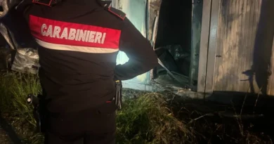 Pietracuta. Vanno a fuoco gli ex spogliatoi del San Marino Calcio