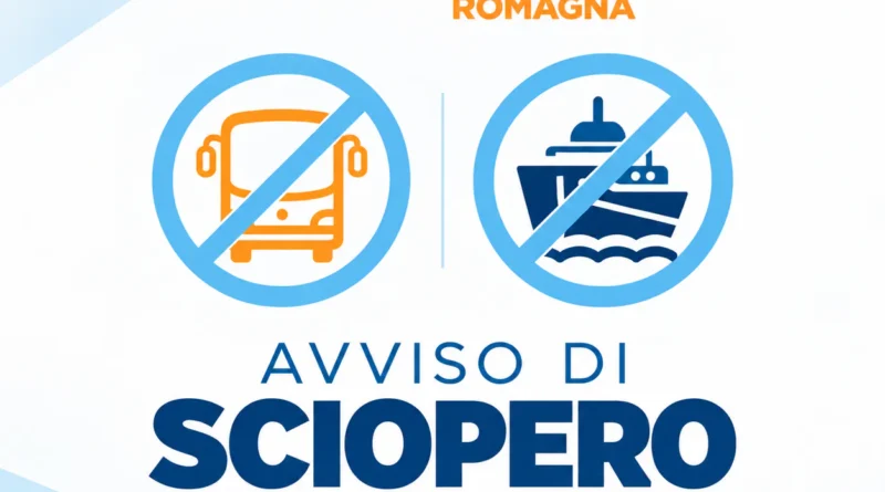 Start Romagna comunica lo sciopero aziendale di 24 ore per venerdì 9 ottobre. Interessati tutti i bacini di utenza